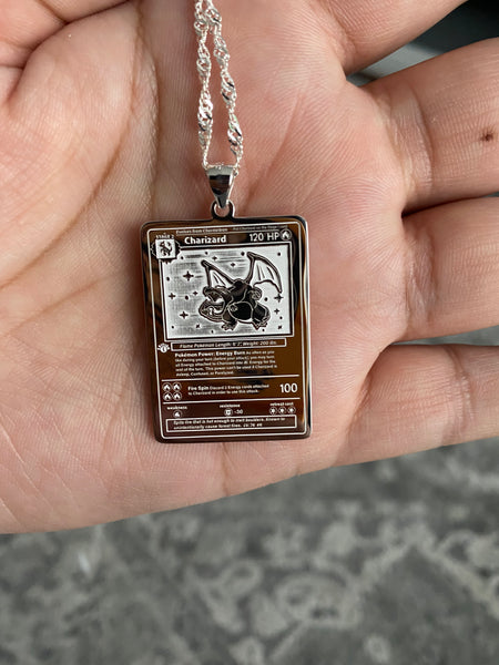 1st edition Charizard Card Pendant